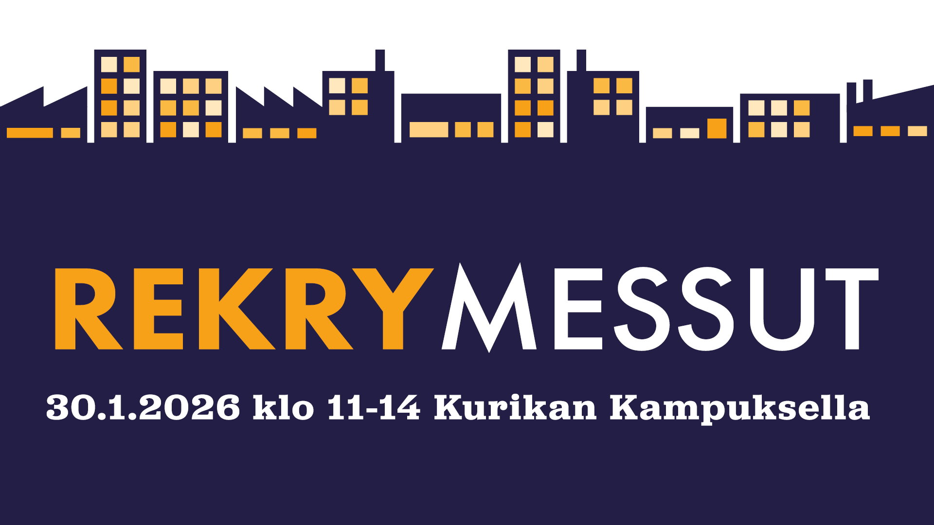 Rekrymessut 30.1.2026 klo 11.00–14.00 Kurikan kampuksella.